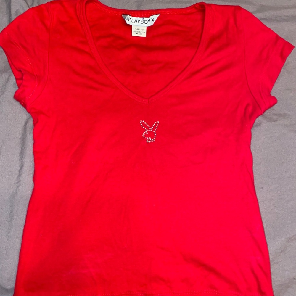 vintage bedazzled playboy tee